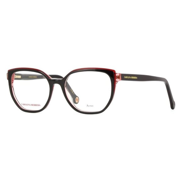 New Authentic  CAROLINA HERRERA Black Square Her 0214 3H2 Glasses Women - Picture 1 of 4